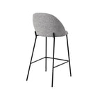 Karl - Lot De 2 Chaises Pour Îlot Central En Tissu Chiné Gris Clair