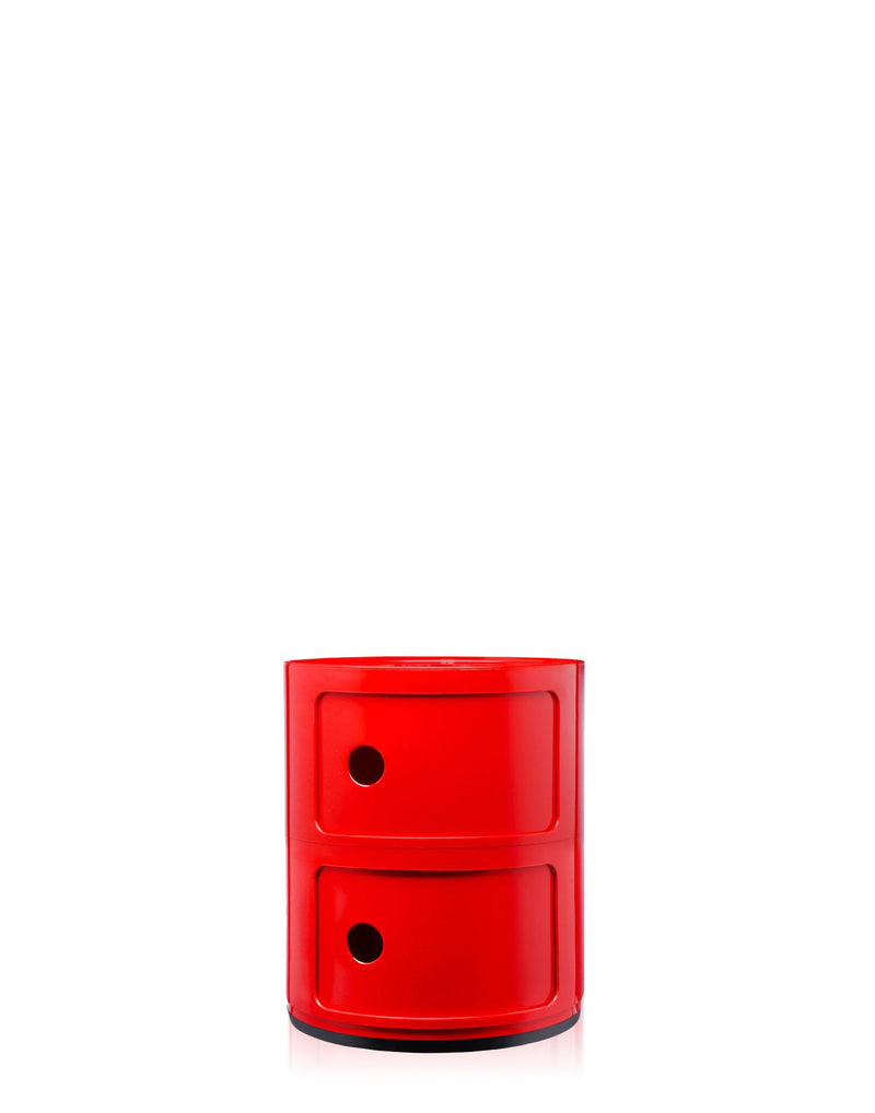 Table De Chevet Rouge 2 Tiroirs Componibili - Kartell