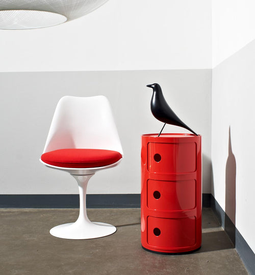 Table De Chevet Rouge 3 Tiroirs Componibili - Kartell