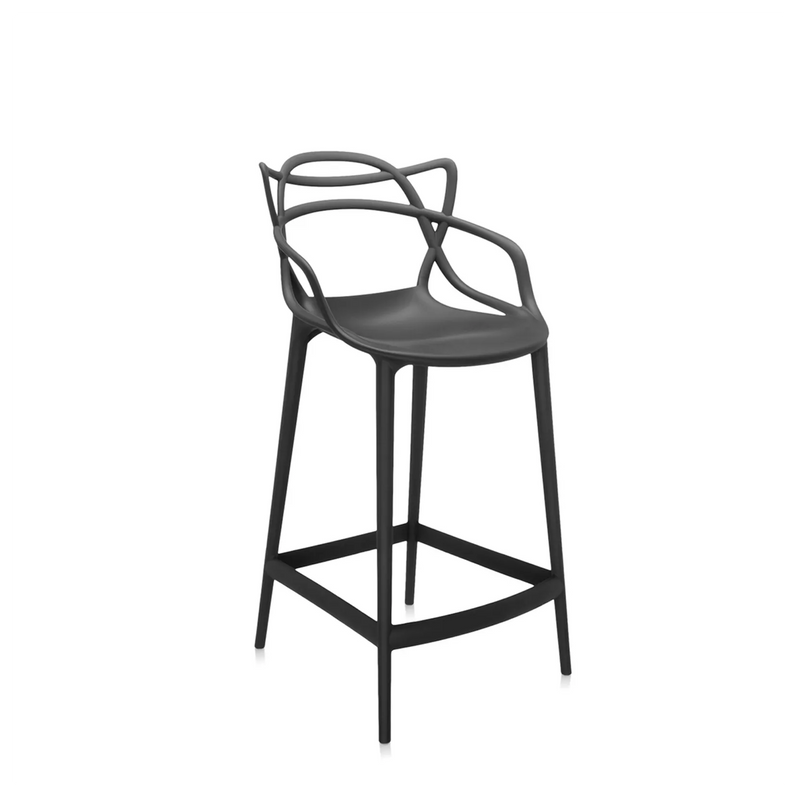 Chaise De Bar Noire 65cm Masters - Kartell