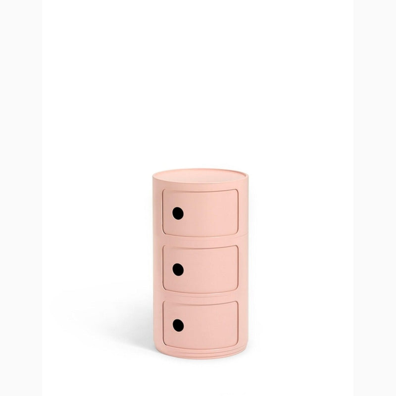 Table De Chevet Rose 3 Tiroirs Componibili Bio - Kartell