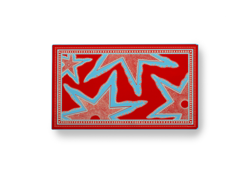 Paréo Lembogan - Rouge & Bleu