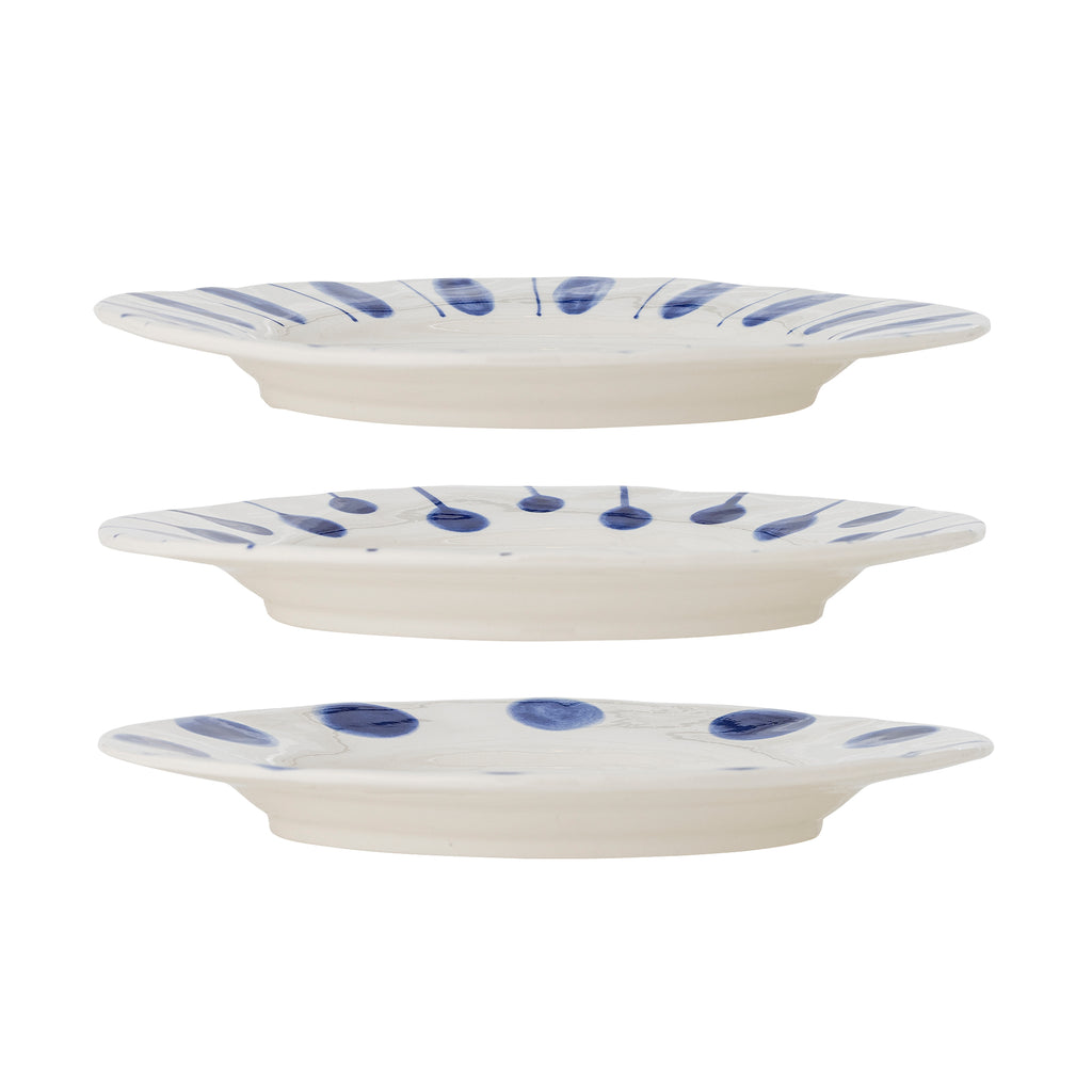 Linora - Assiette - Bleu - Grès
