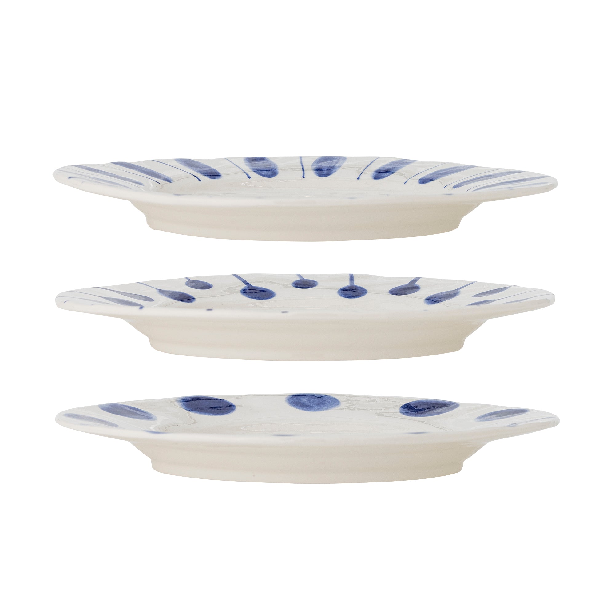 Linora - Assiette - Bleu - Grès