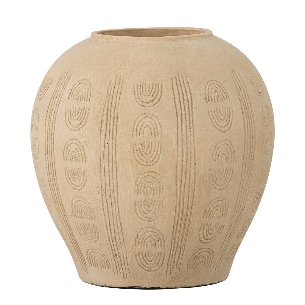Taym - Jarrón Decorativo - Natural - Terracota