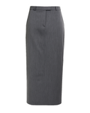 Jupe Keanu Tailored Mid-Waist Midi - Grey