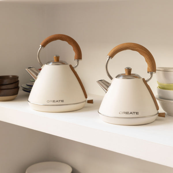 Retro Kettle - Electric Kettle - 1L - Off-White