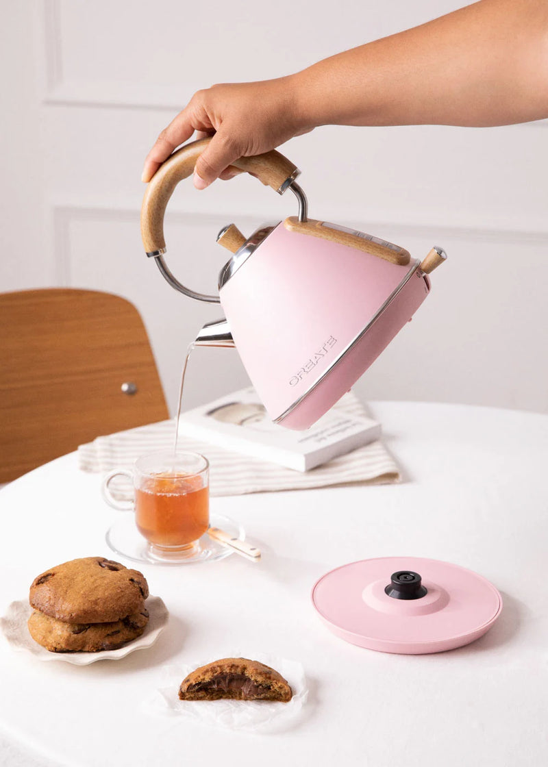 Kettle Retro - Bouilloire Électrique - 1L - Rose Pastel