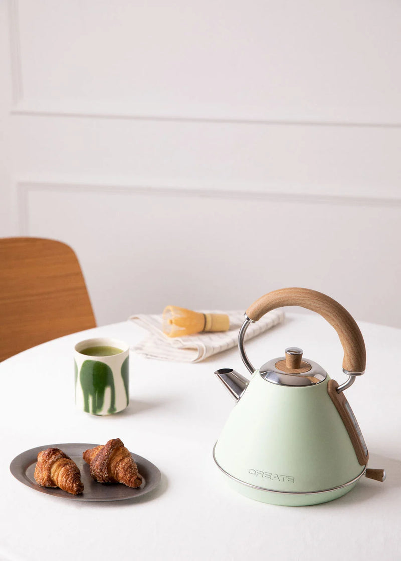 Kettle Retro - Bouilloire Électrique - 1L - Vert Pastel