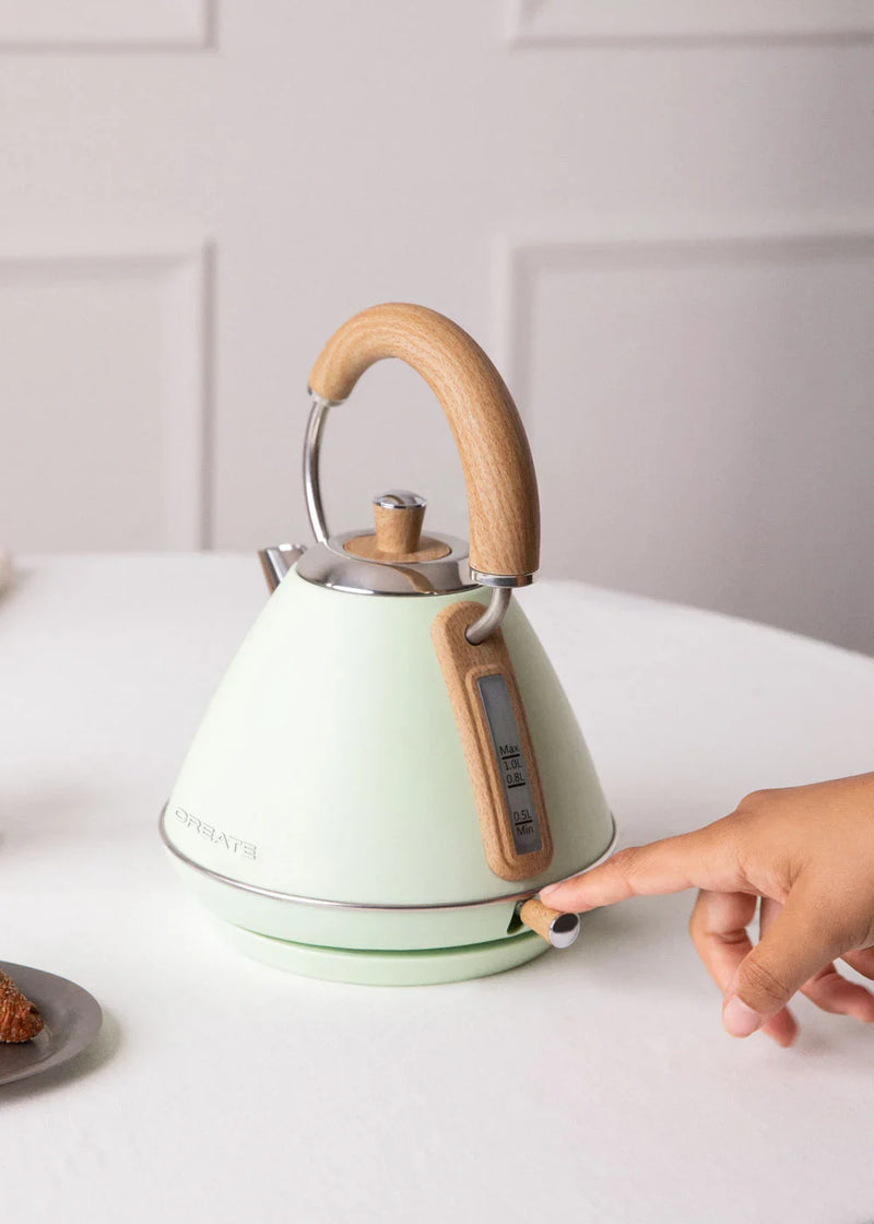 Kettle Retro - Hervidor eléctrico - 1L - Verde pastel