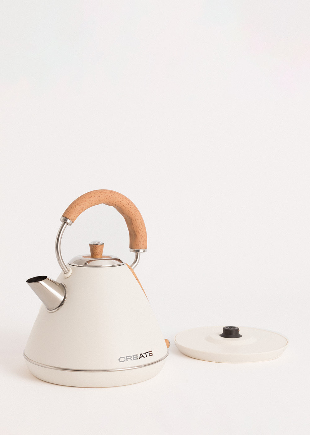 Kettle Retro - Hervidor Eléctrico - 1,7L - Blanco Roto