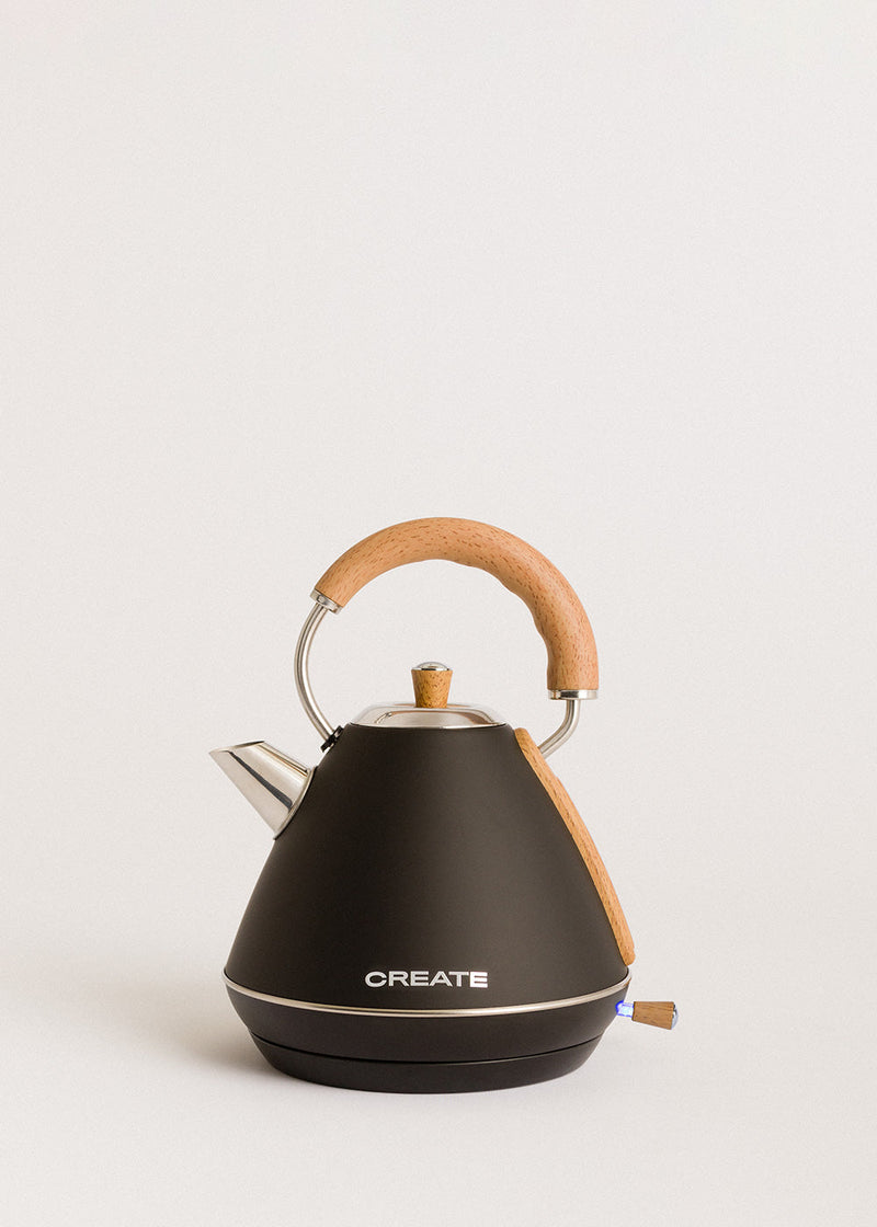 Kettle Retro - Bouilloire Électrique - 1,7L - Noir