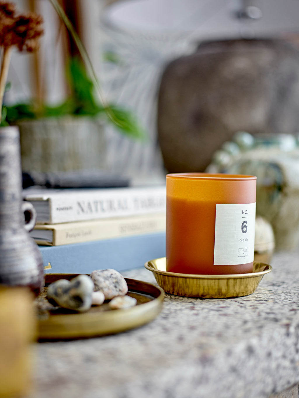 No. 6 - Sequoia - Vela Perfumada - Marrón - Cera Natural