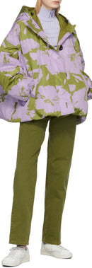 Anorak de plumas - Caqui/Lila - Mujer