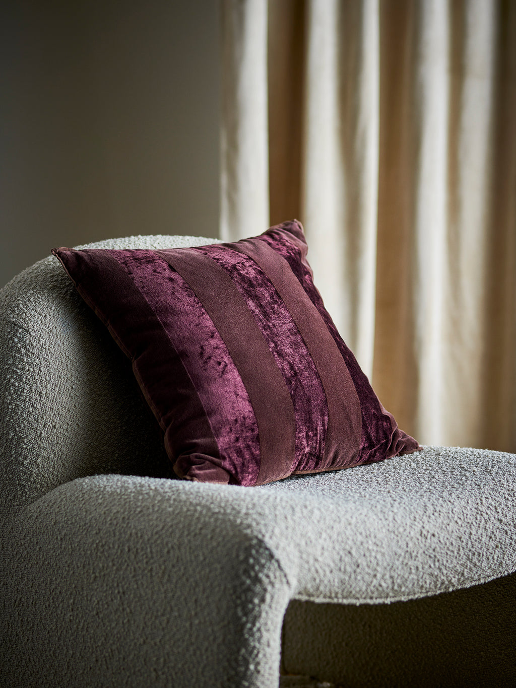 Kosar - Coussin - Marron - Coton