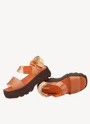 Melissa - Sandales Kick Off - Brown Clear Orange - Femme