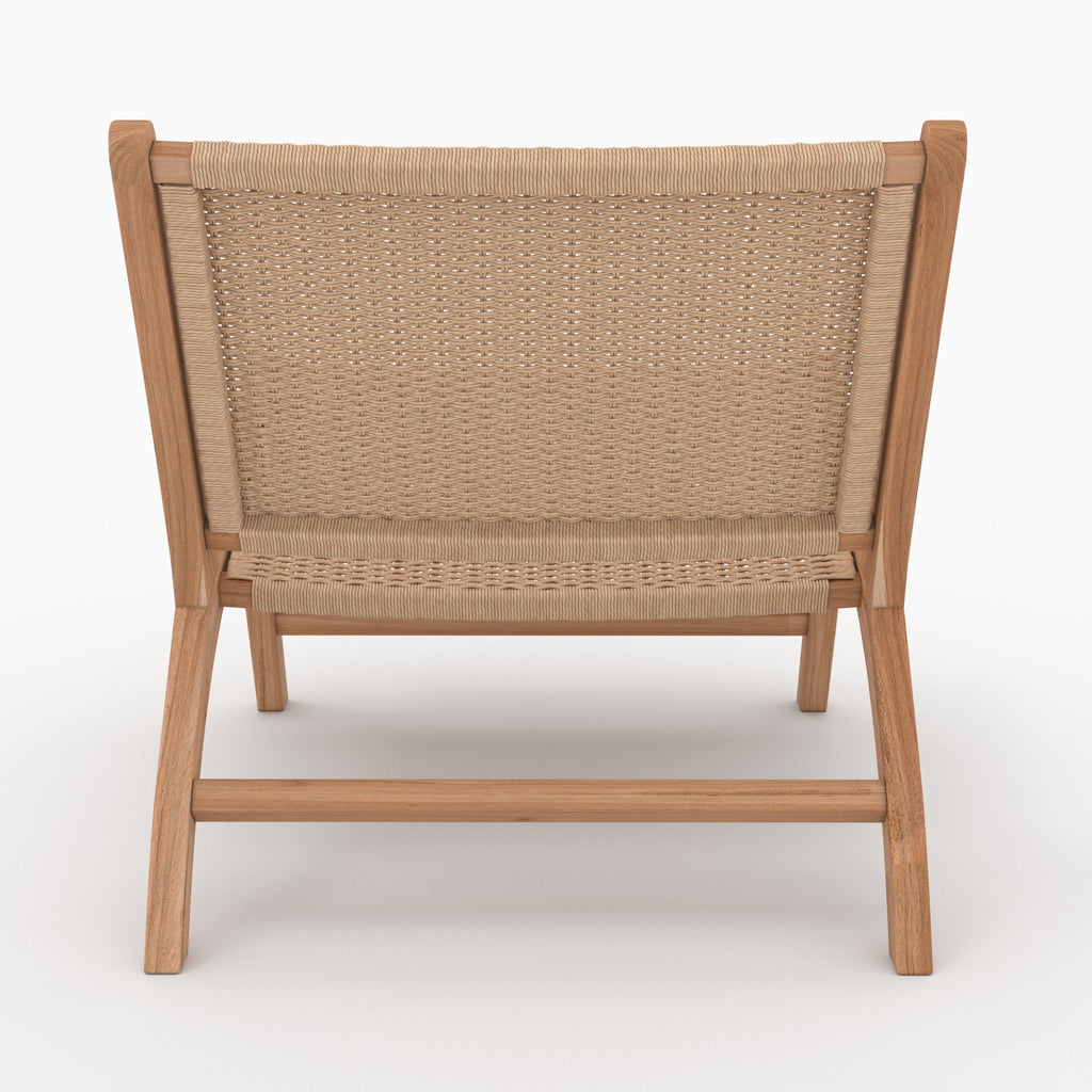 Kilka - Fauteuil En Bois De Teck Et Cordage En Loom