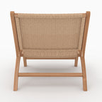 Kilka - Fauteuil En Bois De Teck Et Cordage En Loom