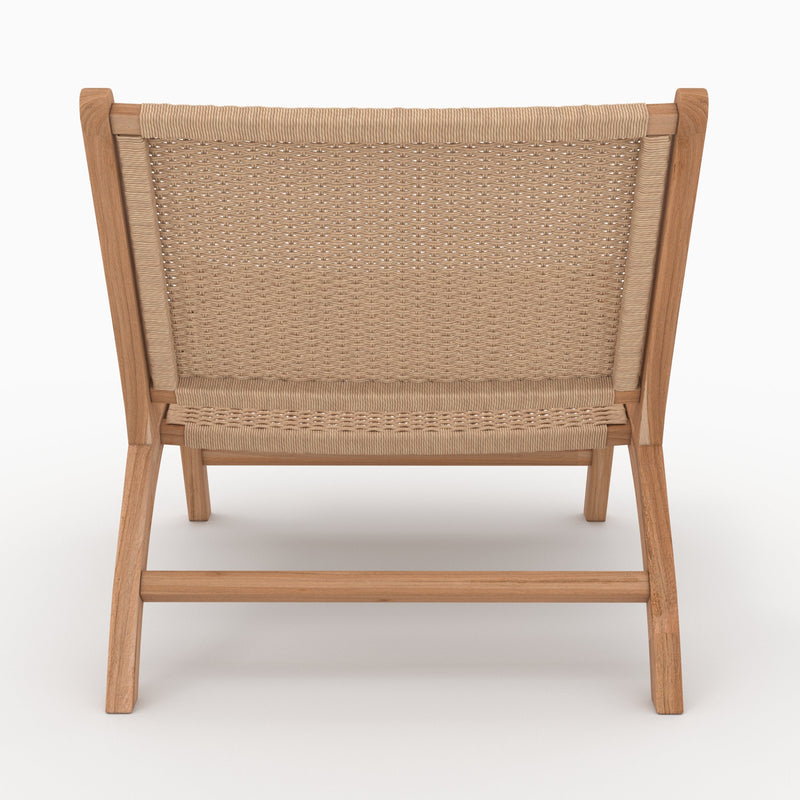 Fauteuil Kilka en teck et cordage en loom
