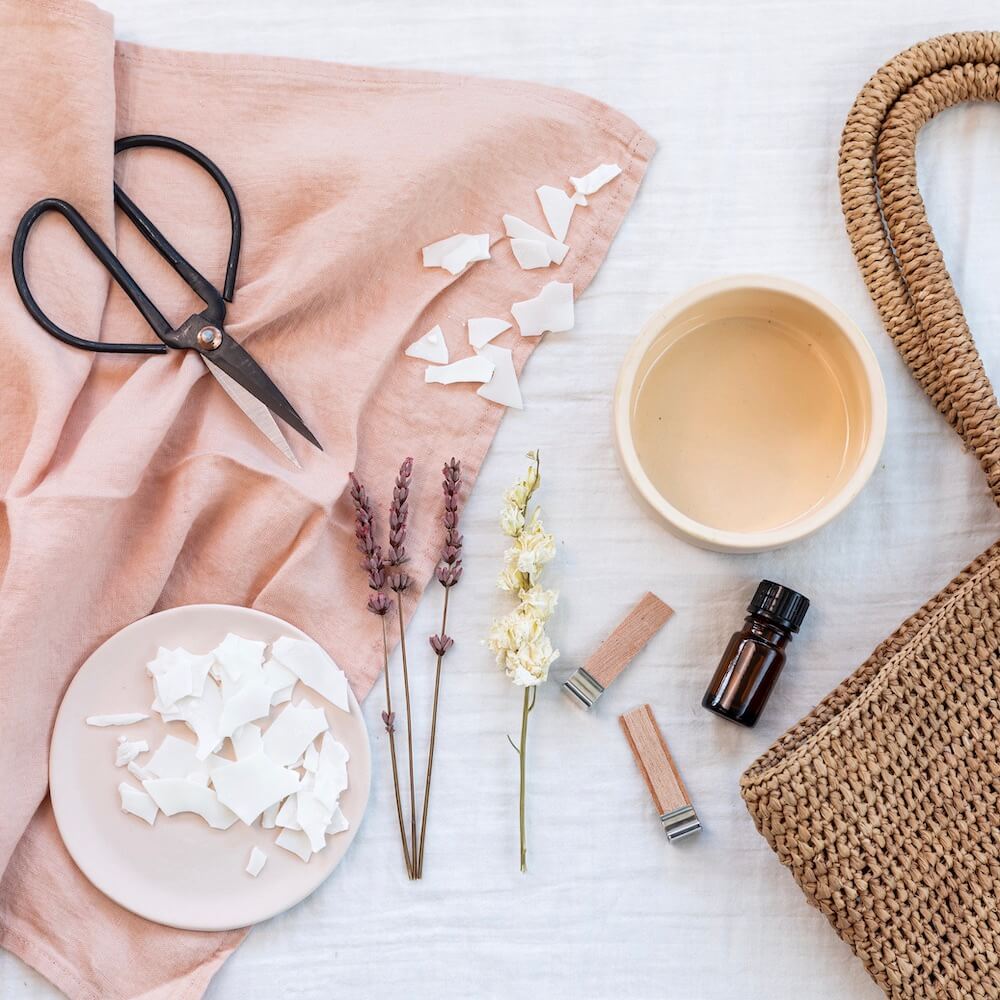 Kit Diy Bougie Fleurie