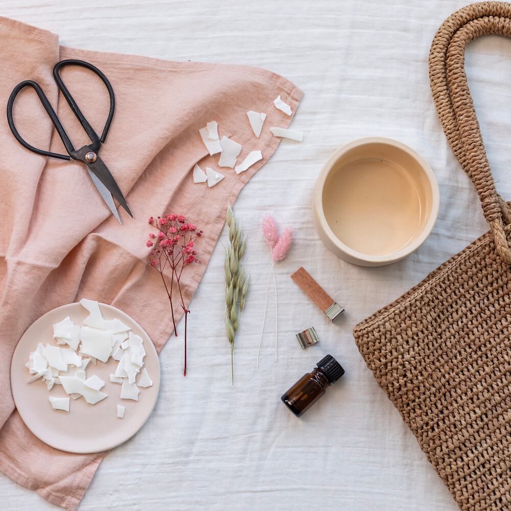 Kit Diy Bougie Fleurie