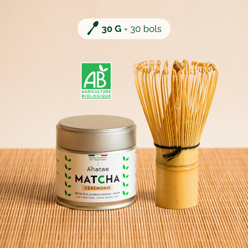 Pack - Thé Matcha Cérémonie + Fouet En Bambou