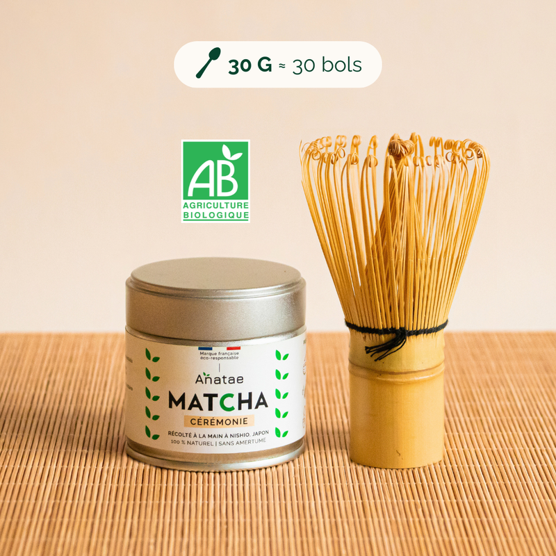 Pack - Thé Matcha Cérémonie + Fouet En Bambou