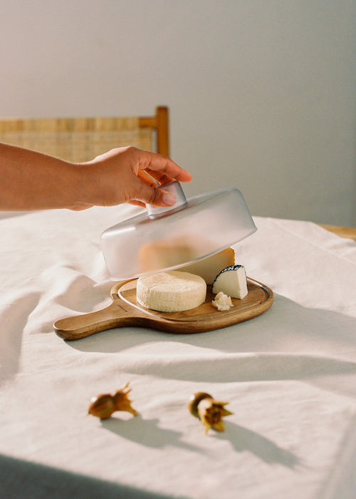 Kitchenware Essentials - Cloche A Fromage En Bois D’Acacia