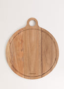 Kitchenware Essentials - Tabla de cortar de madera de acacia - Redonda