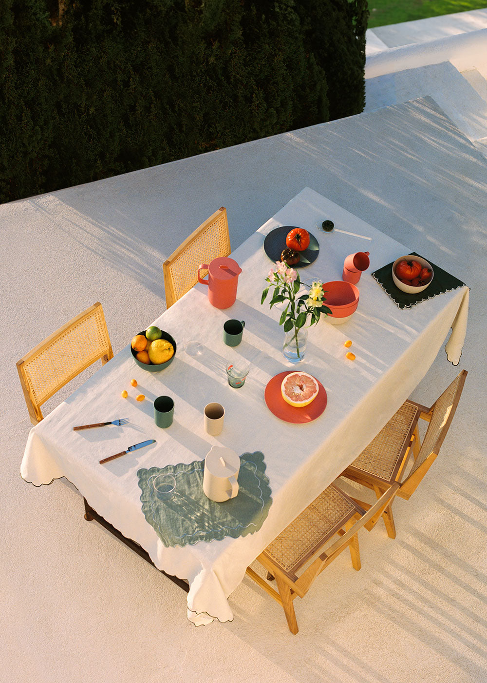 Menaje de cocina Colección Outdoor Eco - Pack Vajilla Exterior - Verde Salvia