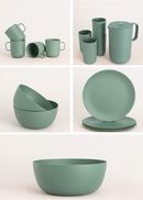 Menaje de cocina Colección Outdoor Eco - Pack Vajilla Exterior - Verde Salvia