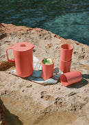 Menaje Outdoor Eco - Jarra Servicio 2L + 4 Vasos 500ml - Terracota