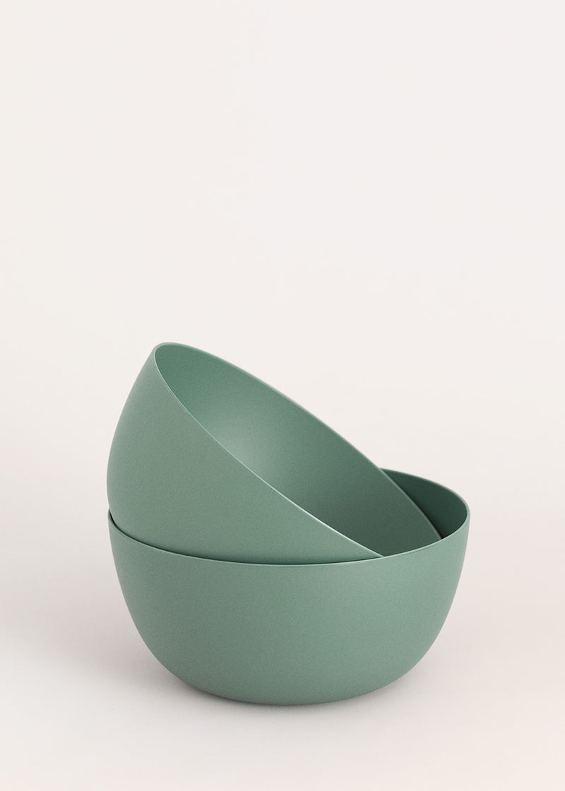 Menaje de cocina Outdoor Eco - Juego de 2 cuencos pequeños para exterior - Verde salvia