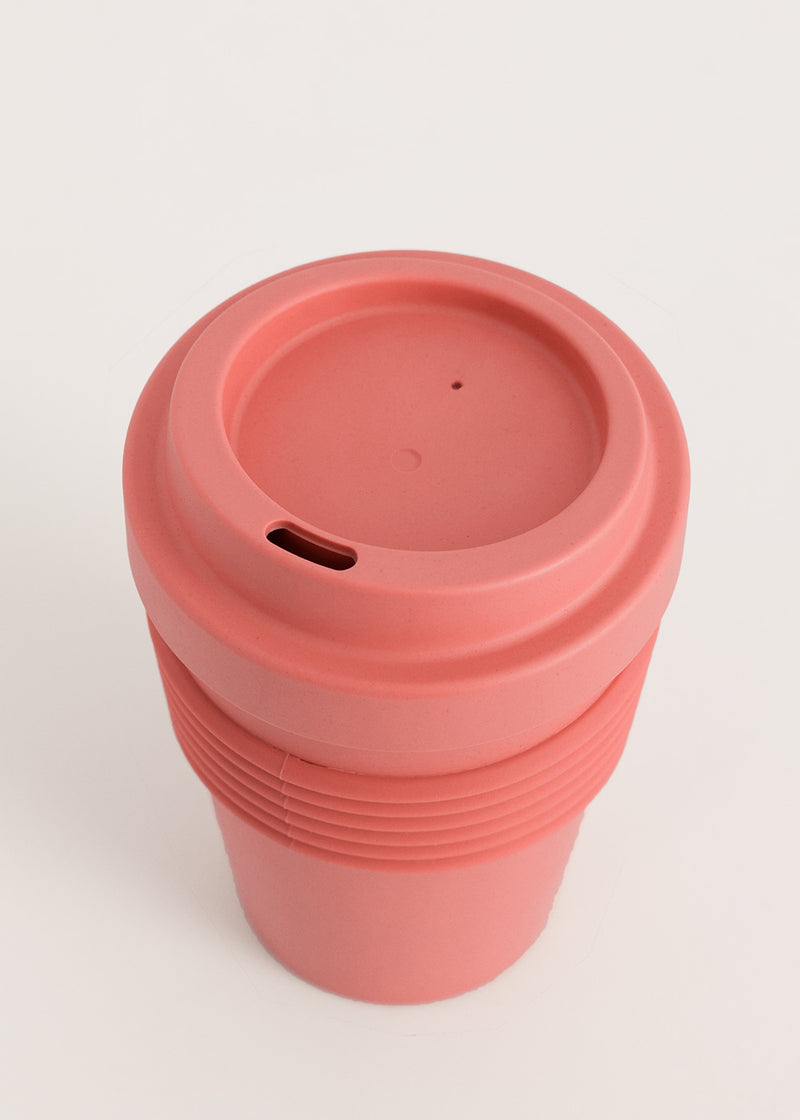 Menaje Outdoor Eco - Vaso Café Con Tapa De Material Reciclado - Terracota