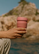 Menaje Outdoor Eco - Vaso Café Con Tapa De Material Reciclado - Terracota