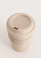 Outdoor Eco Kitchenware - Pack of 2 Coffee Cups with Lid in Recycled Material - Sand