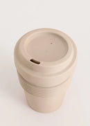 Kitchenware Outdoor Eco - Pack of 2 Coffee Glasses with Recycled Material Lid - Sand