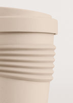 Outdoor Eco Kitchenware - Pack of 2 Coffee Cups with Lid in Recycled Material - Sand