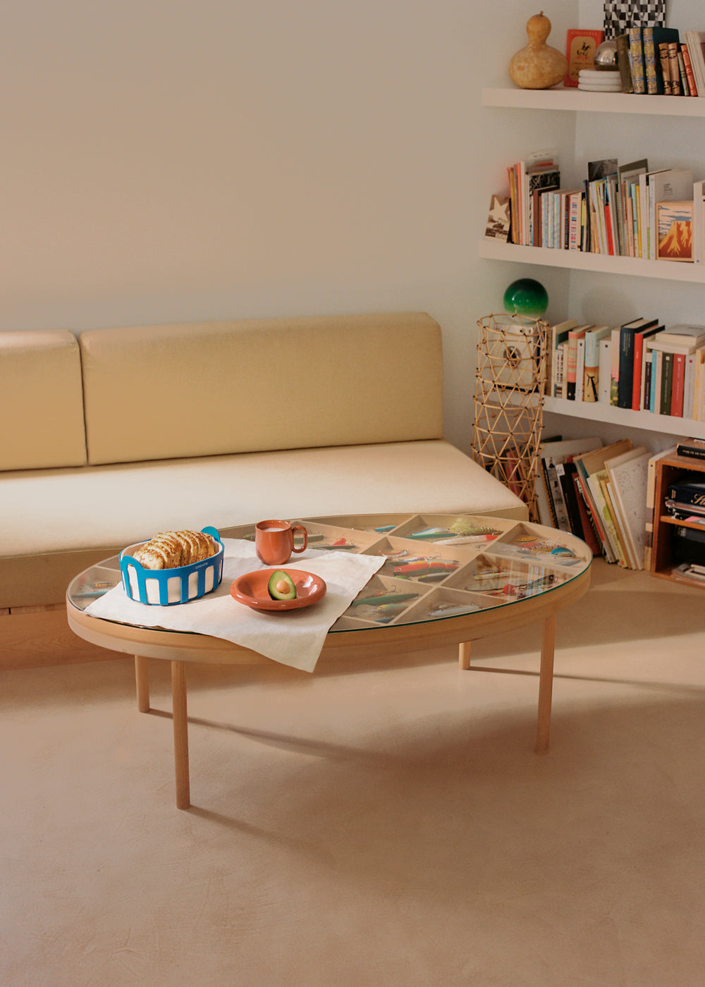 Kitchenware Studio - Cesta Interior 100 % Algodón - Azul Cobalto
