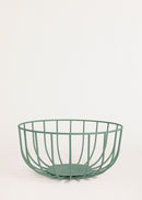 Kitchenware Studio - Small Wire Basket With Non-Slip Base - Sage Green