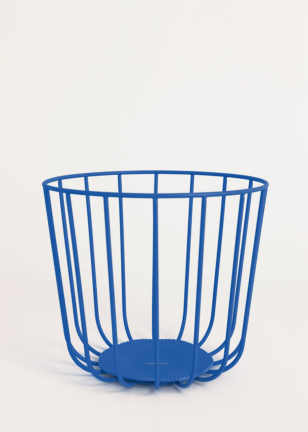 Kitchenware Studio - Grand Panier Métallique Avec Base Antidérapante - Bleu Cobalt