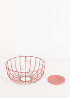 Kitchenware Studio - Petit Panier Métallique Avec Base Antidérapante - Terracotta
