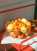 Kitchenware Studio - Petit Panier Métallique Avec Base Antidérapante - Terracotta
