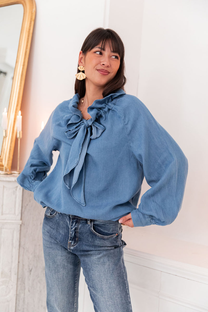 KLARA Jean - Blouse Noeud