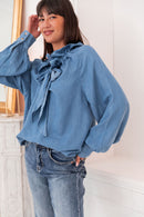 KLARA Jean - Blouse Noeud