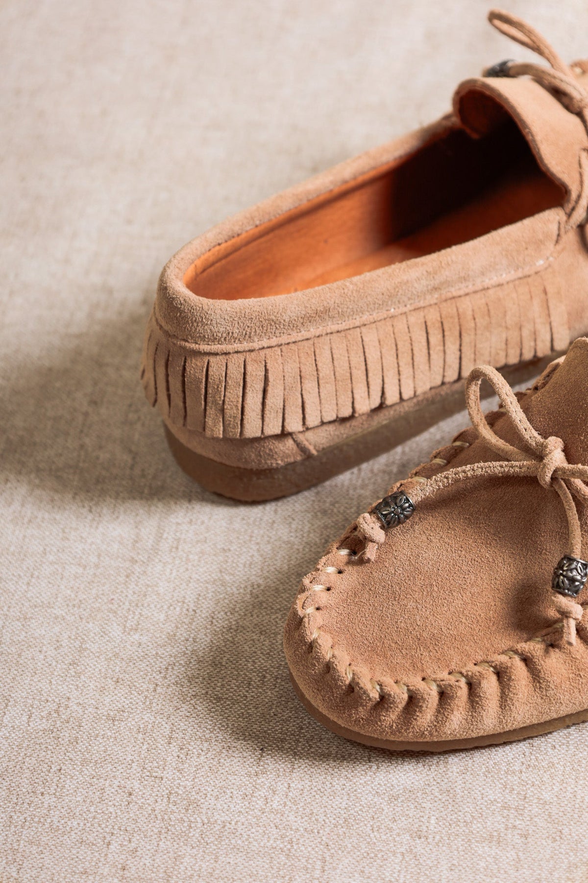 Binita Moccasins - Beige