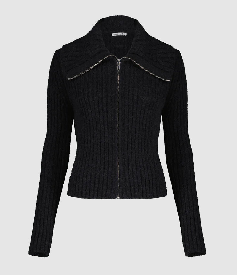 Vaillant - Cardigan Laine Black - Femme