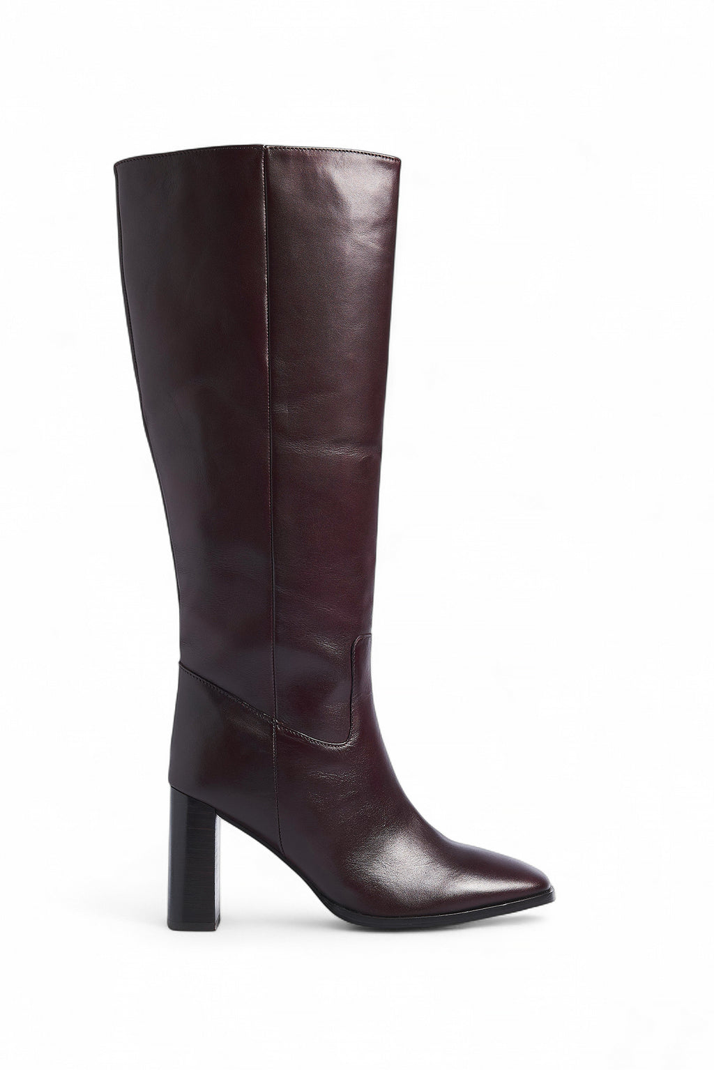 Bottes Knee High Leather - Bordeaux