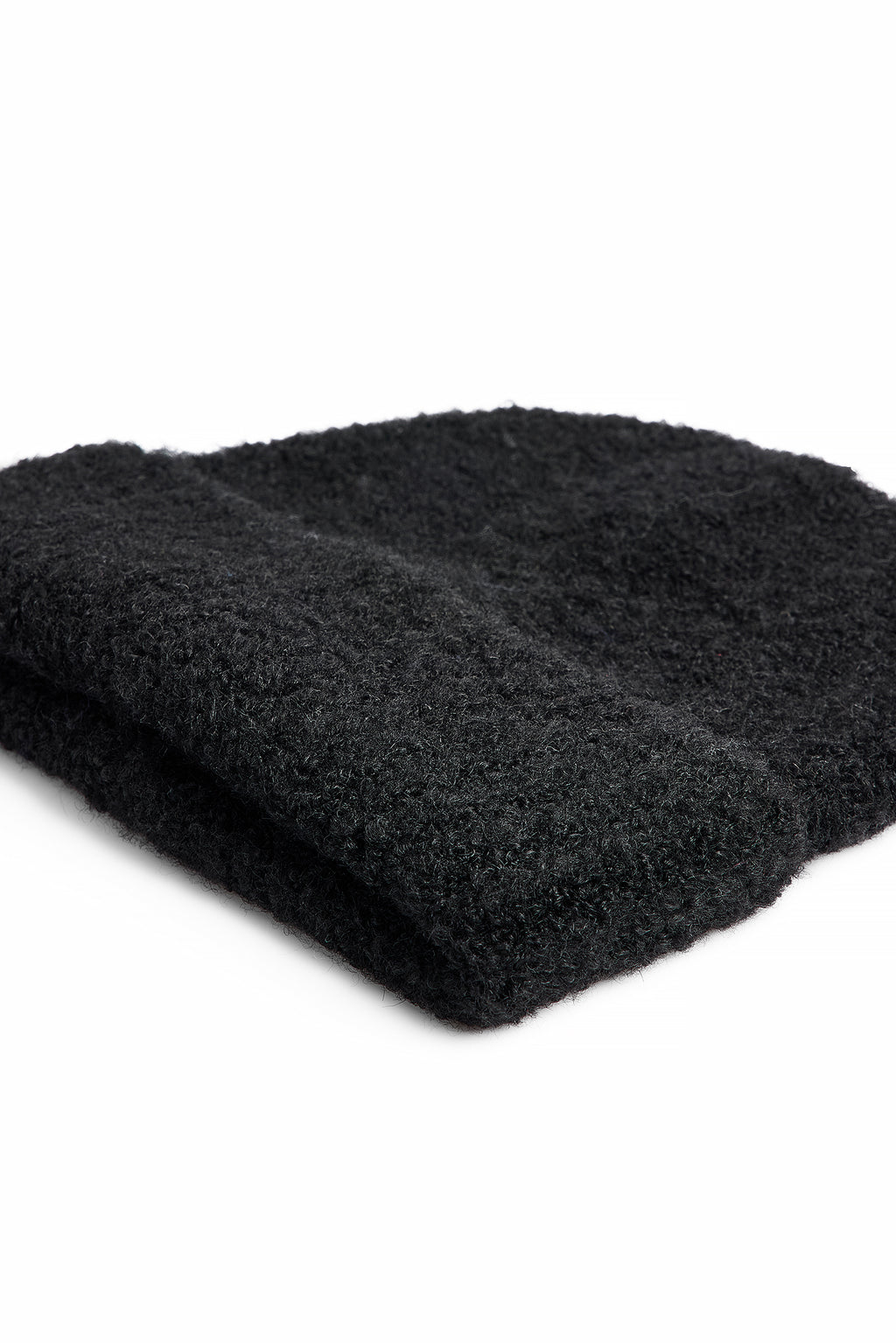Bonnet Knitted Bouclé Look - Noir