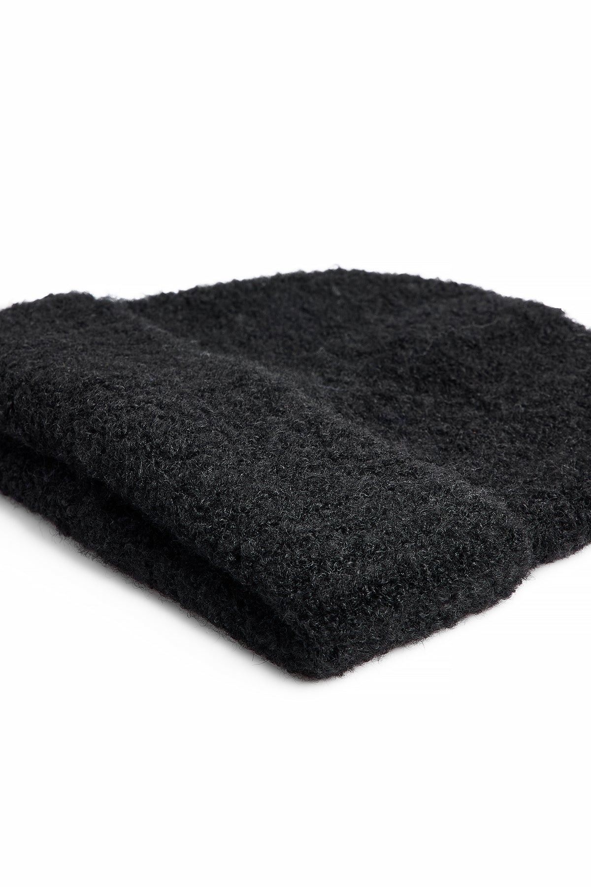 Bonnet Knitted Bouclé Look - Noir